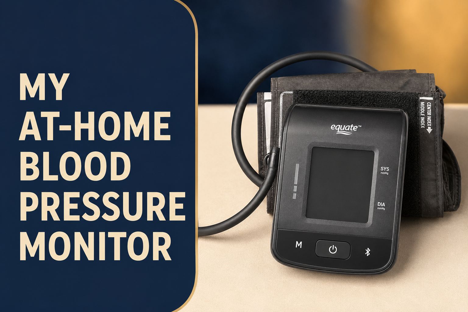 Equate 8000 Series upper-arm blood pressure monitor and cuff