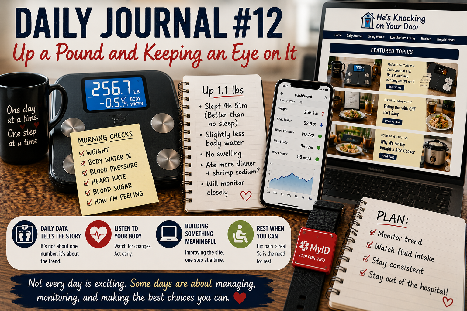Daily Journal #12: Up a Pound and Keeping an Eye on It