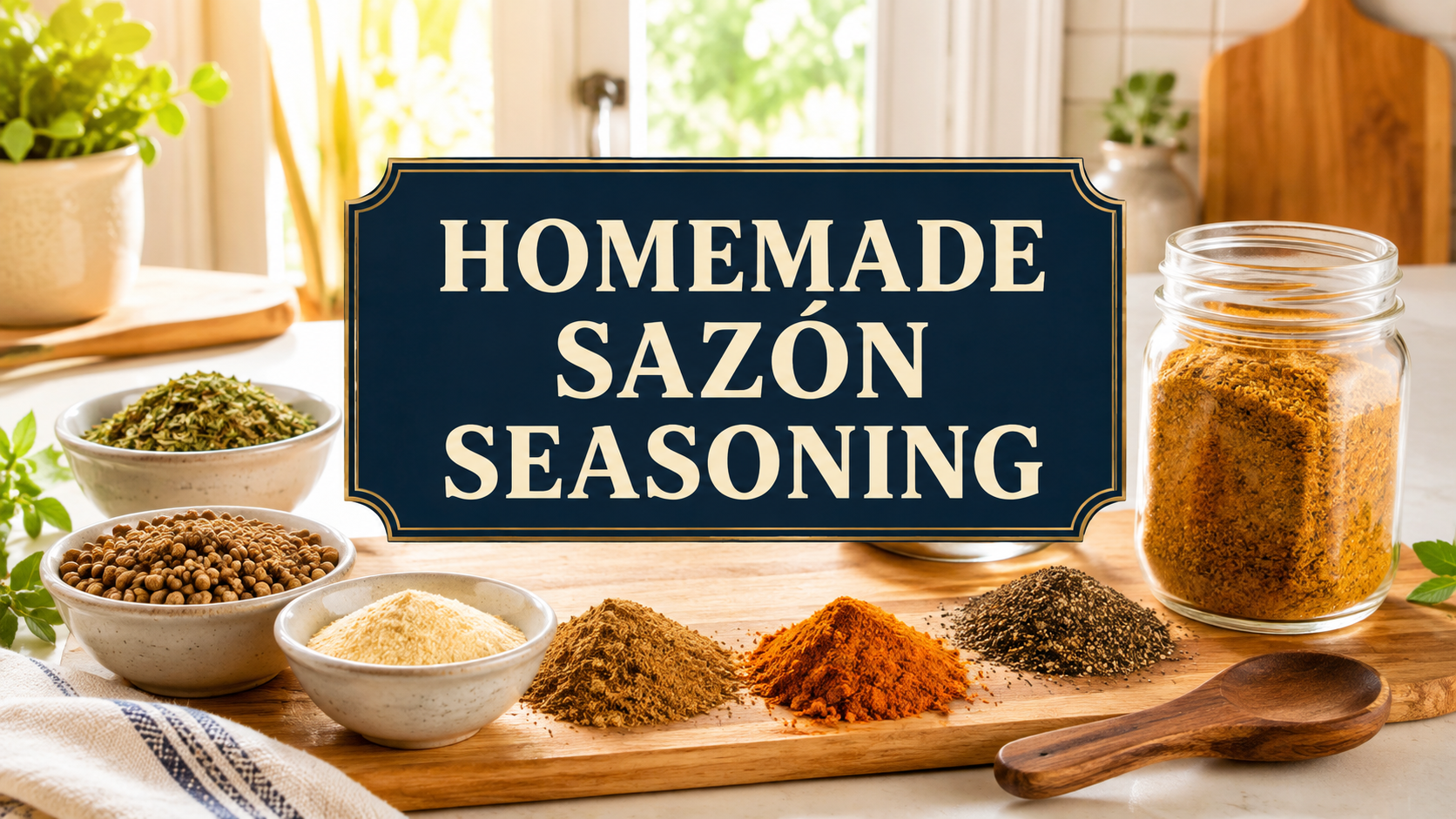 Homemade No-Salt Sazón Seasoning
