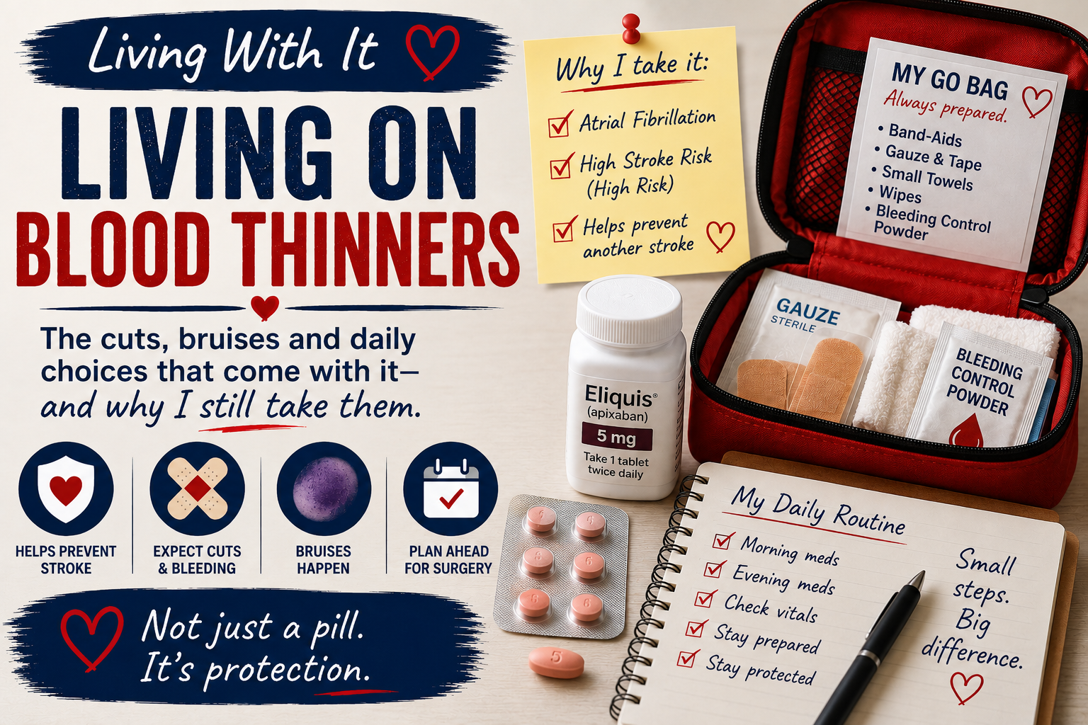 Living With Blood Thinners: The Cuts, Bruises and Why I Still Take Them