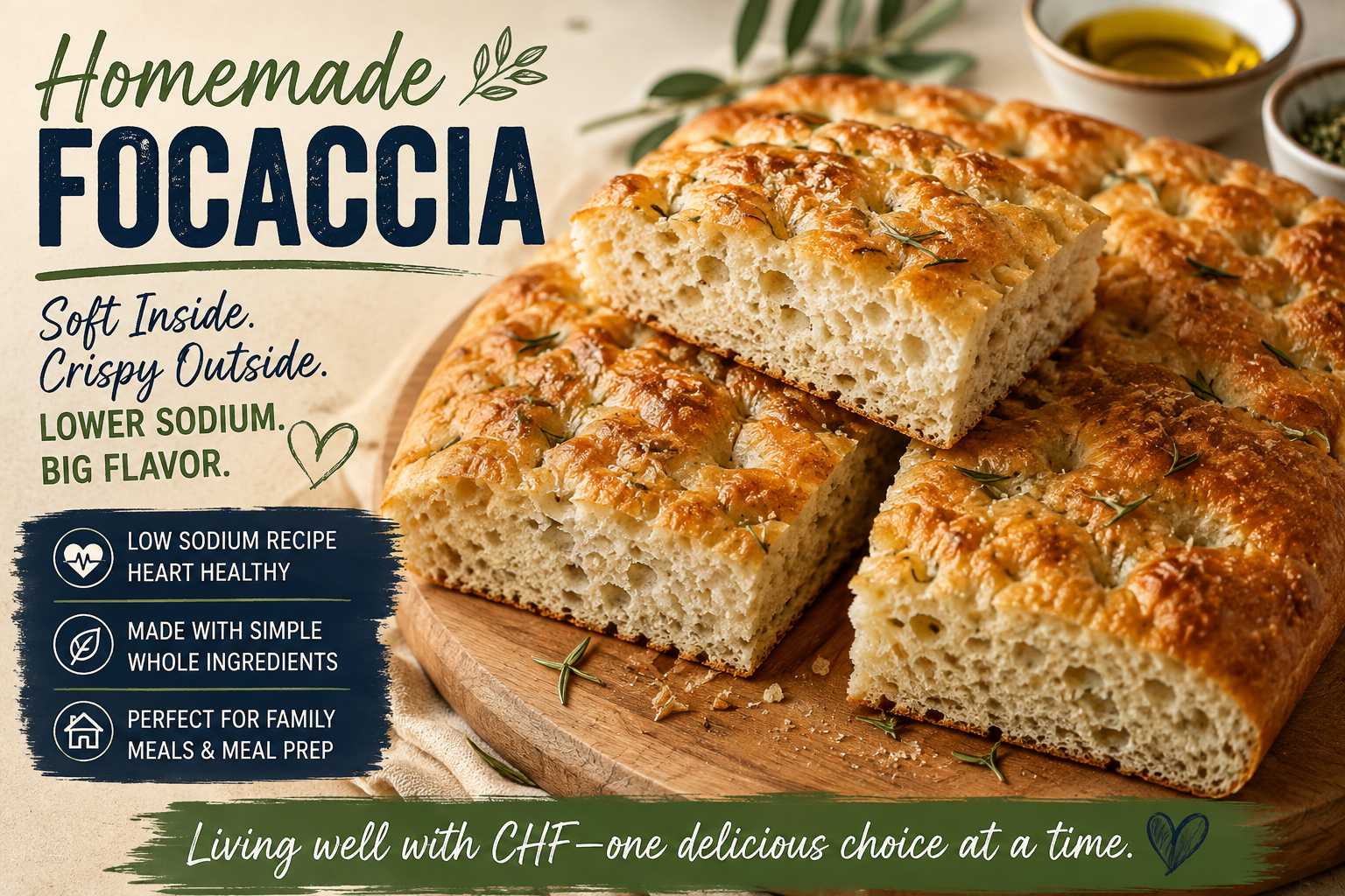 Homemade Low Sodium Focaccia